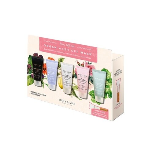 Mary & May Vegan Wash Off Mask Mini Gift Set Mary & May Vegan Wash Off Mask Mini Gift Set