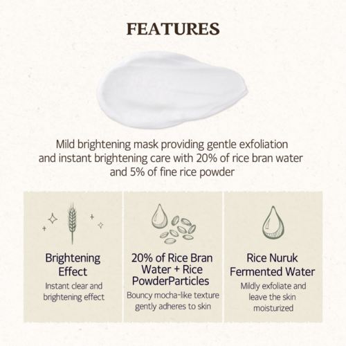 Skinfood Rice Daily Brightening Mask Wash Off