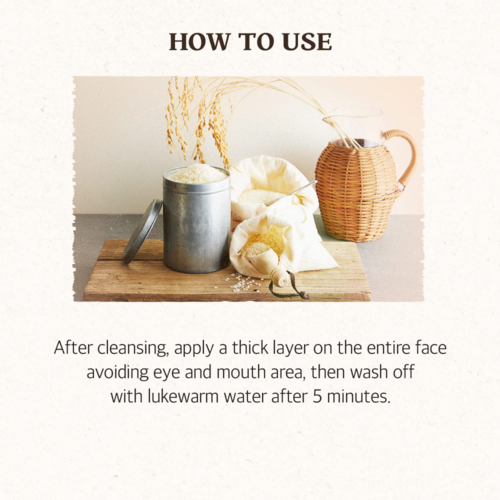 Skinfood Rice Daily Brightening Mask Wash Off