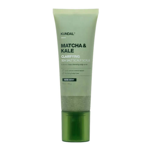 Kundal Matcha & Kale Clarifying Sea Salt Scalp Scrub Herb Mint