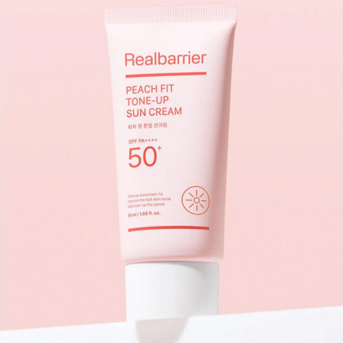 Real Barrier Peach Fit Tone-Up Sun Cream SPF50+ PA++++