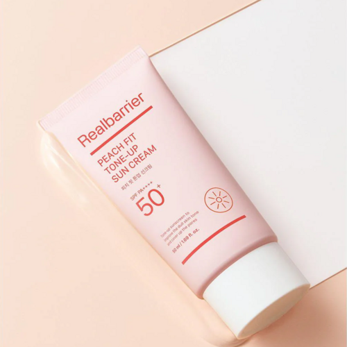 Real Barrier Peach Fit Tone-Up Sun Cream SPF50+ PA++++