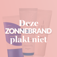 Deze zonnebrand plakt niet!