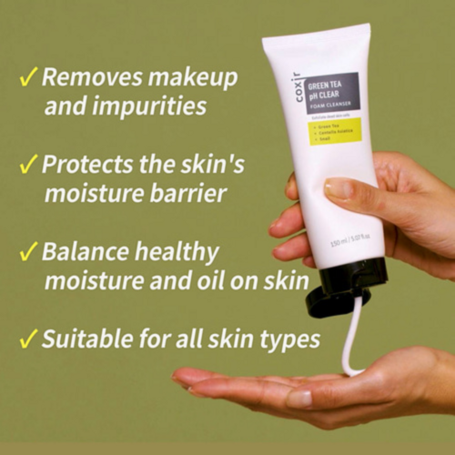 Coxir Green Tea pH Clear Foam Cleanser Coxir Green Tea pH Clear Foam Cleanser