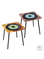 Art Mascagni A1046 2 ASSORTED SMALL GLASS TABLES