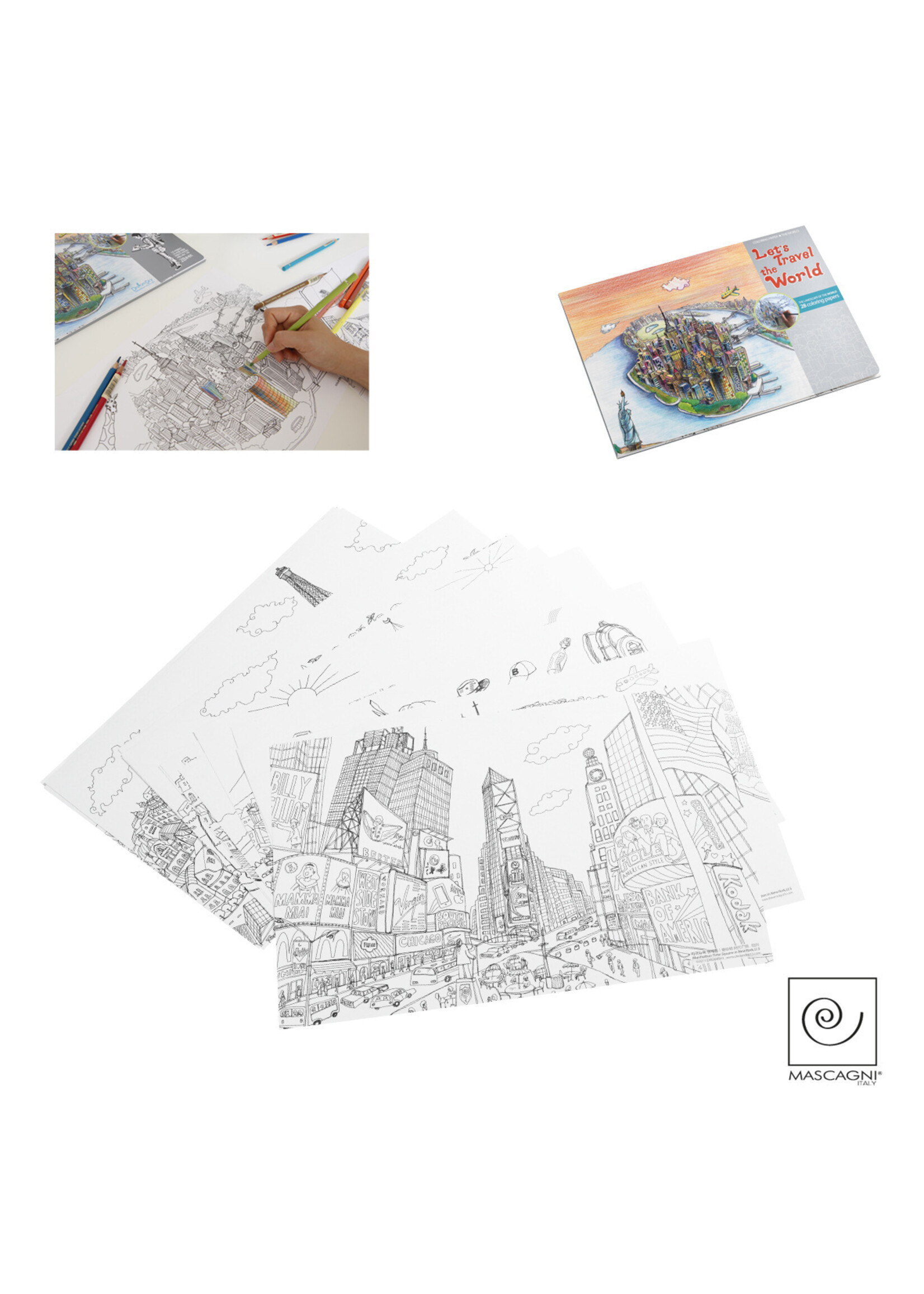 Art Mascagni A793 SET 20 COLORING PAGES