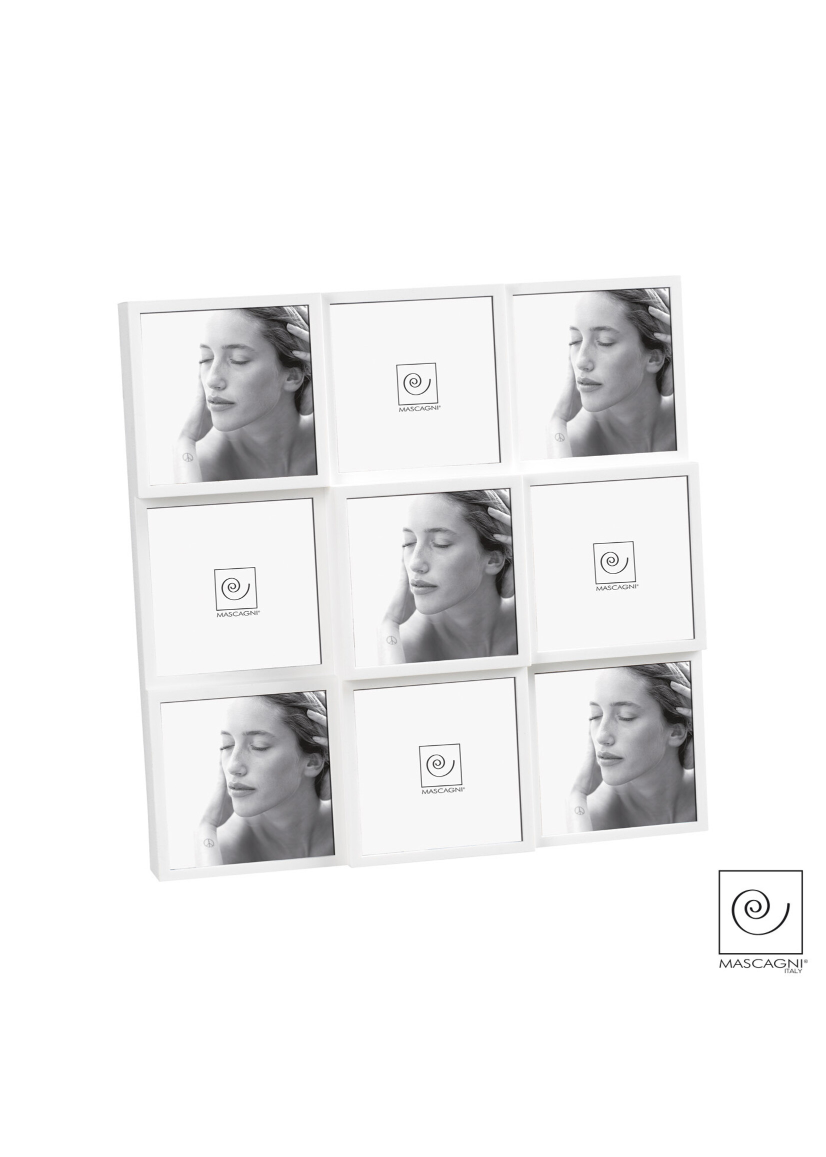 Art Mascagni A907 MULTIPLE FRAME 9 PHOTOS COL.WHITE