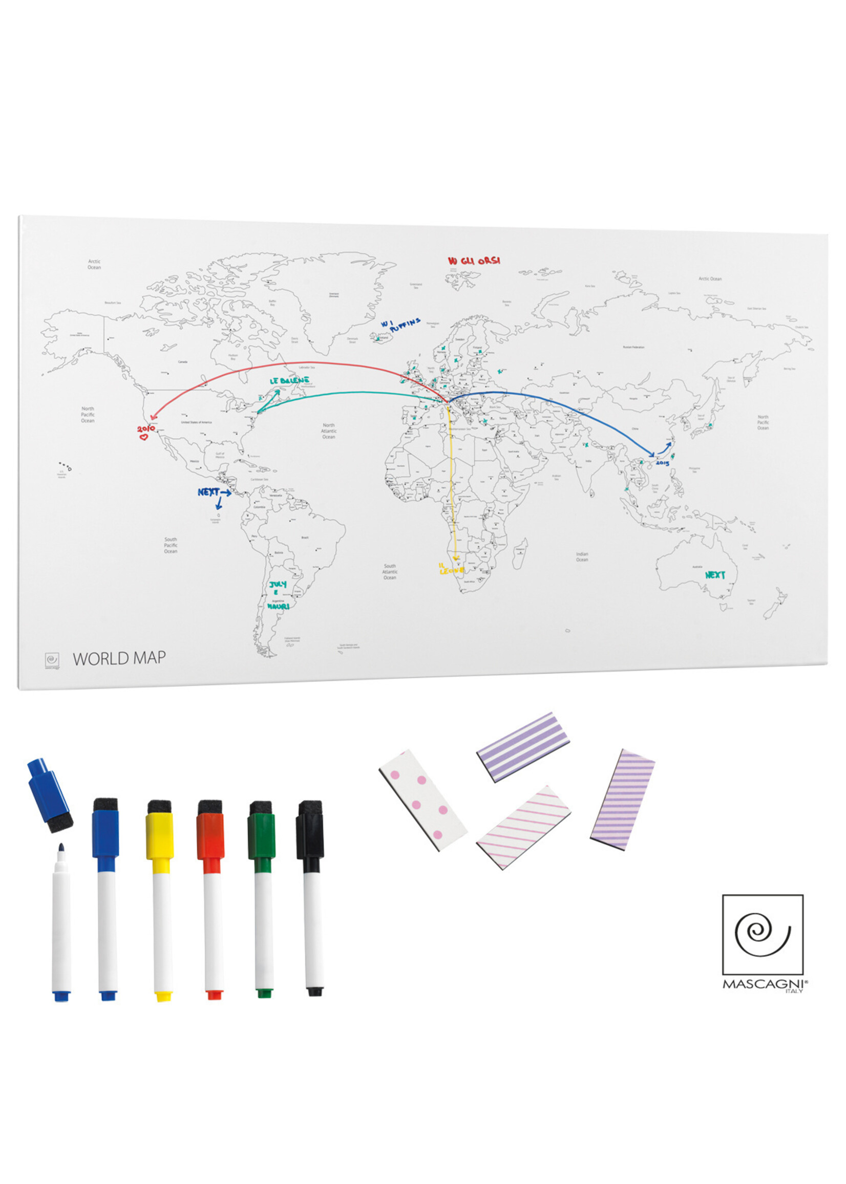 Art Mascagni MAP PLANISPHERE 70X37
