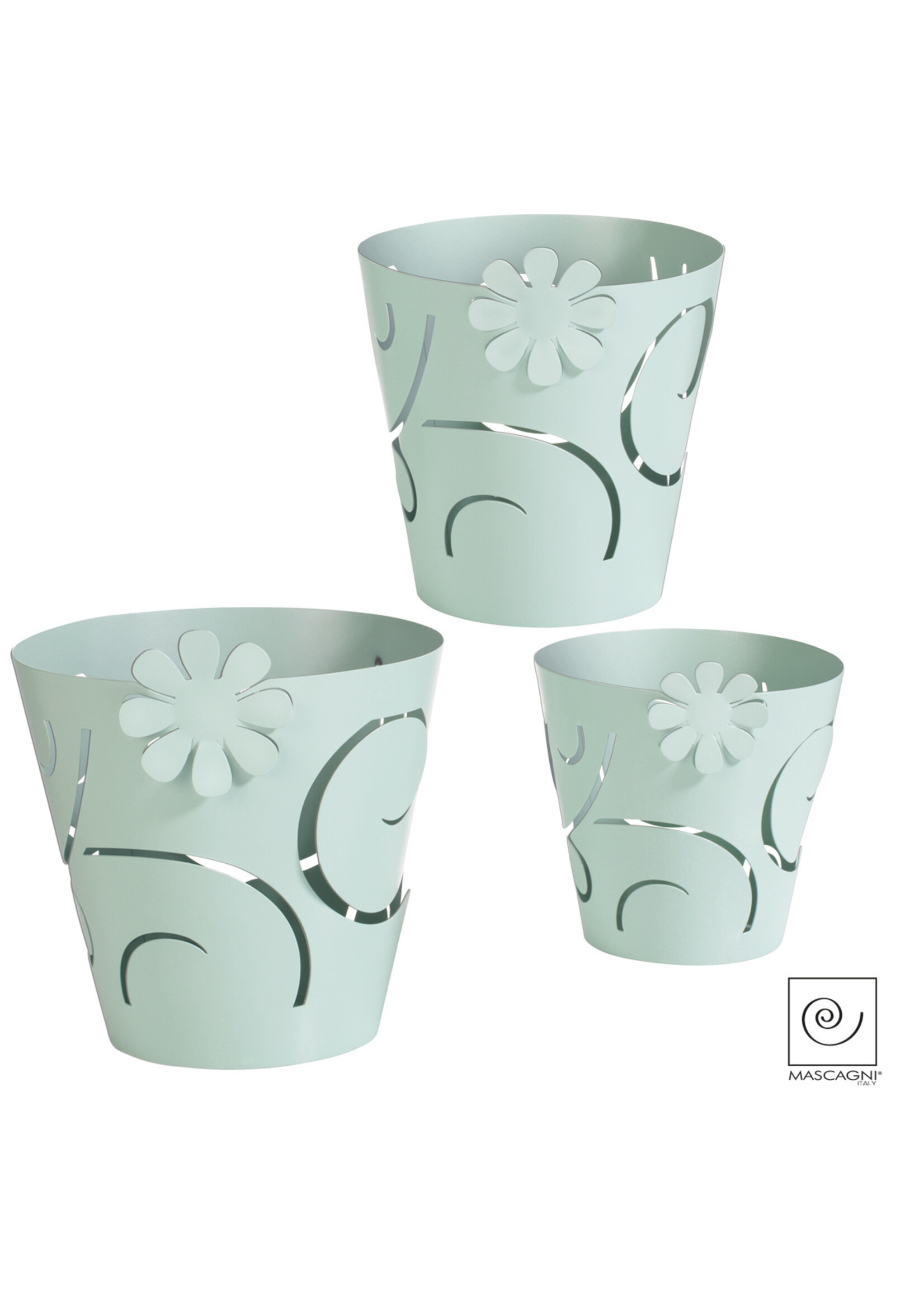 Art Mascagni MARGOT5 SET 3 COVER FOR VASE - WHITE