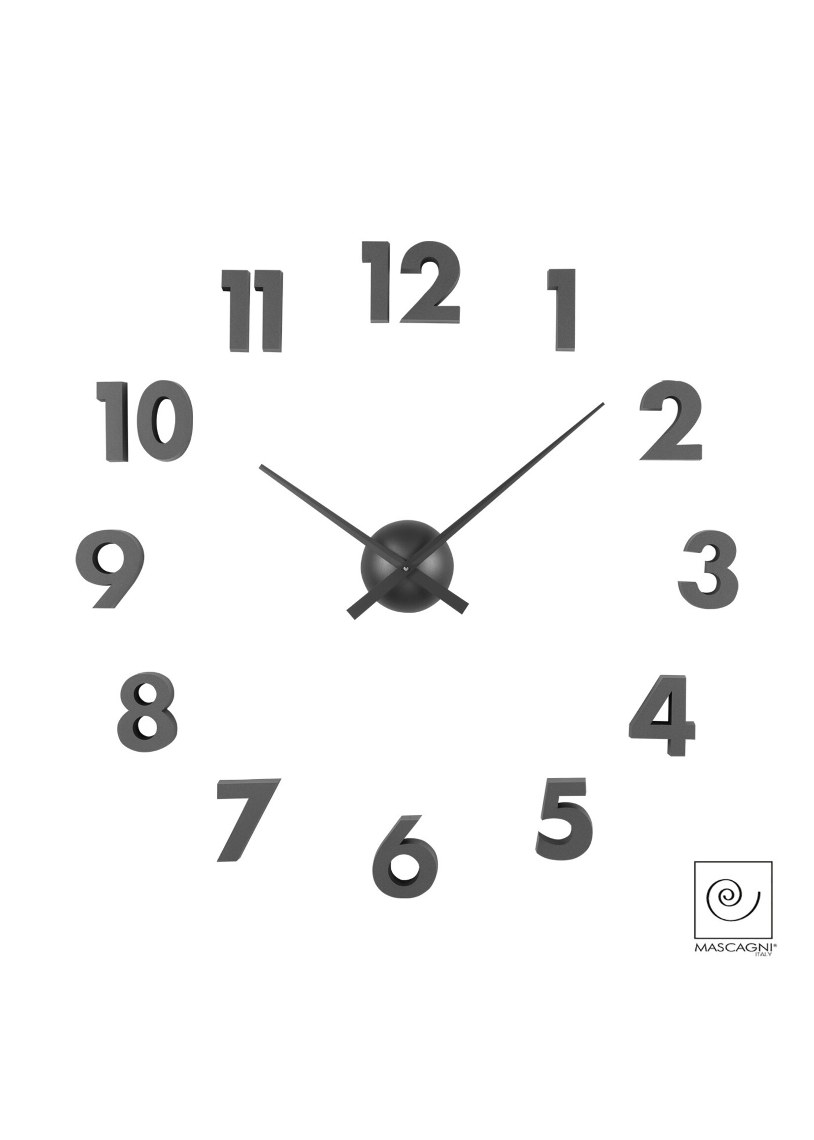 Art Mascagni M580 CLOCK DIAM.60 - COL. GUNMETAL