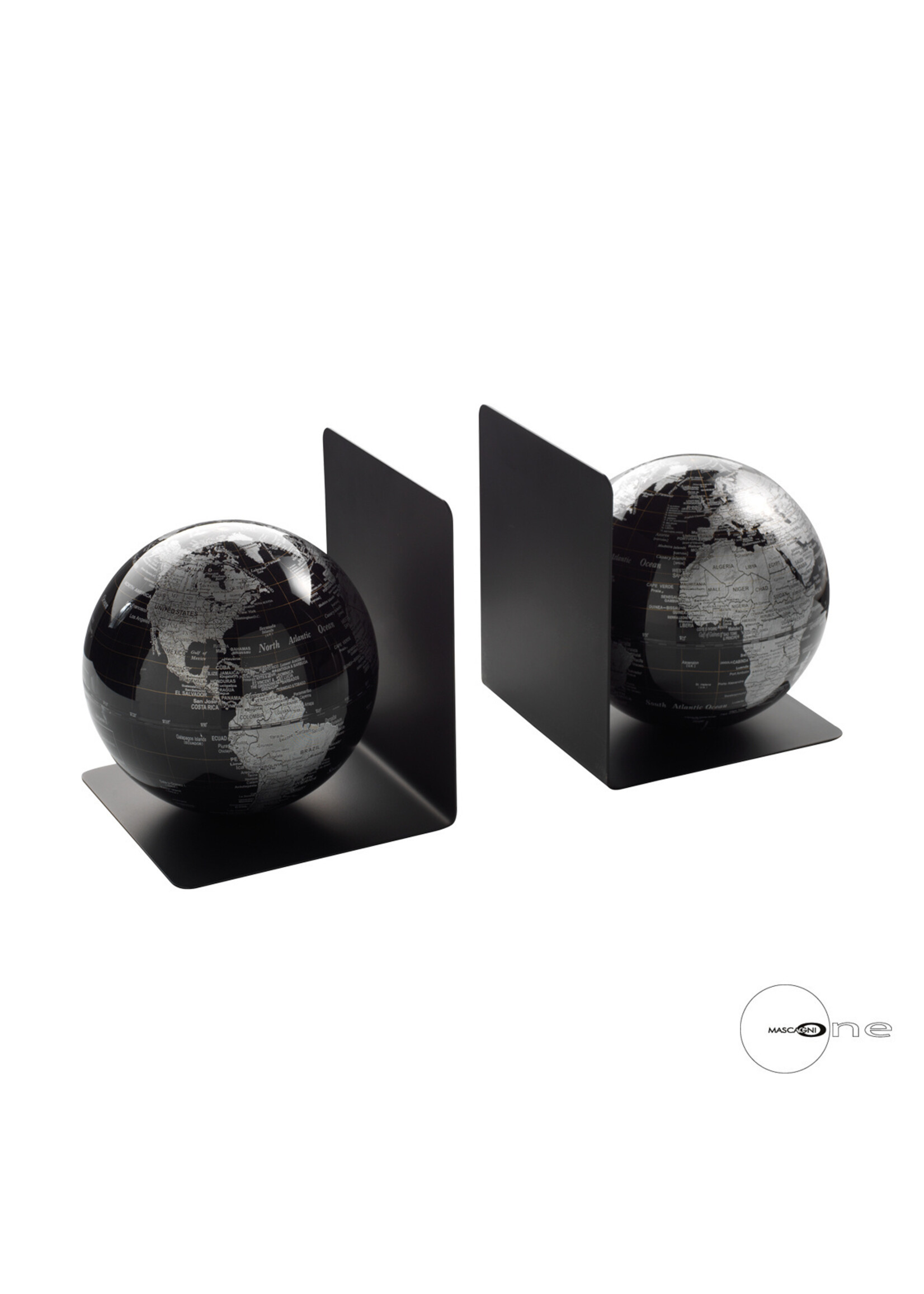Art Mascagni O1243 PAIR BOOK-STOP - BLACK COLOUR