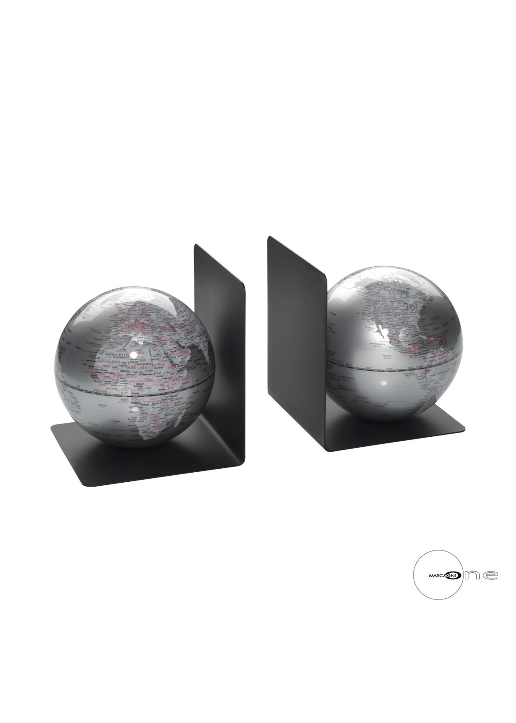 Art Mascagni O1243 PAIR BOOKSTOP SILVER COLOUR