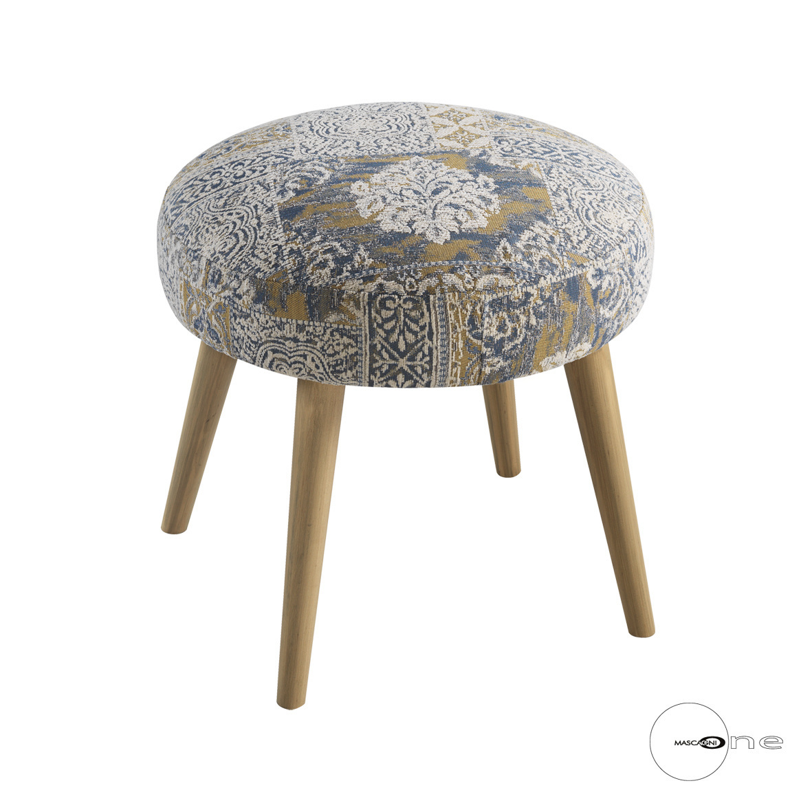 Art Mascagni O1413 STOOL IN FABRIC - COL.GREY