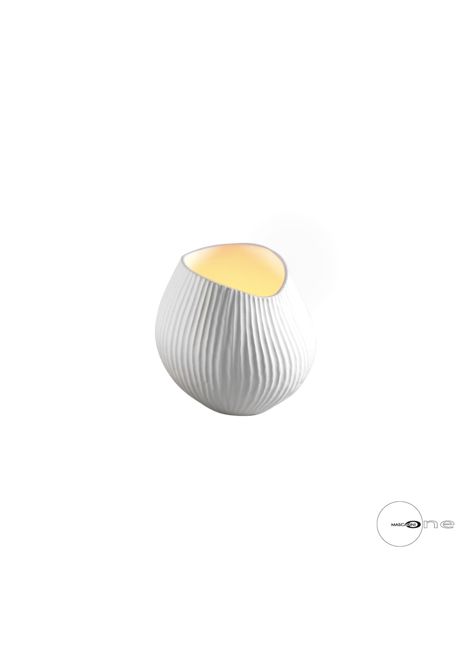Art Mascagni O1416 CANDLE HOLDER - COL.WHITE