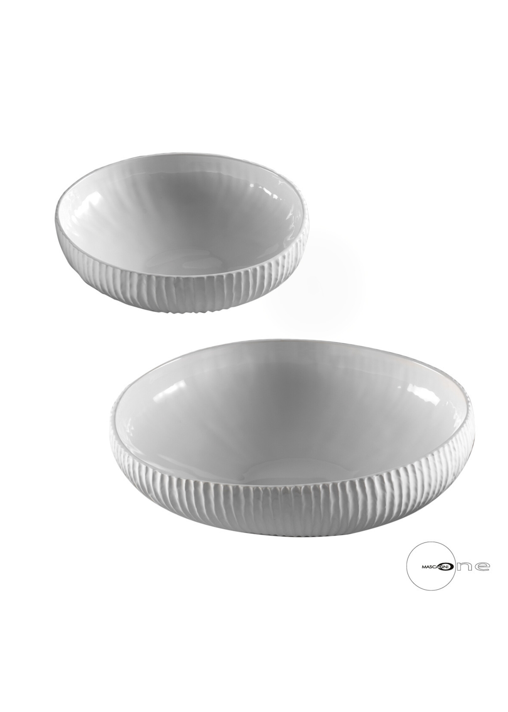 Art Mascagni O1419 SET 2 BOWL - COL.WHITE