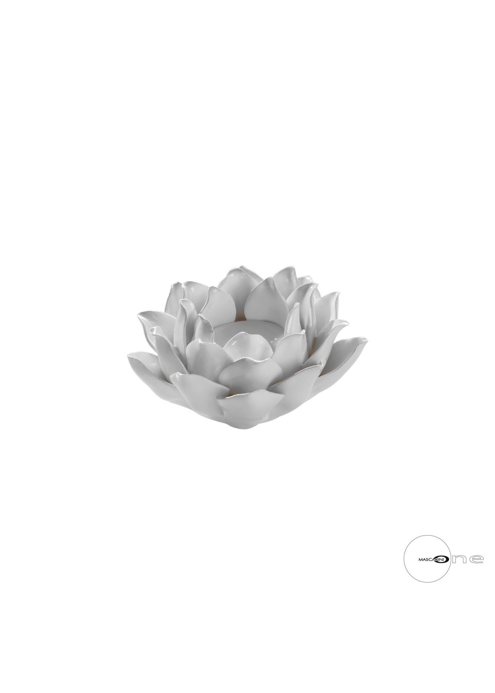 Art Mascagni O1501 CANDLE HOLDER 10,8X5 - COL.WHITE