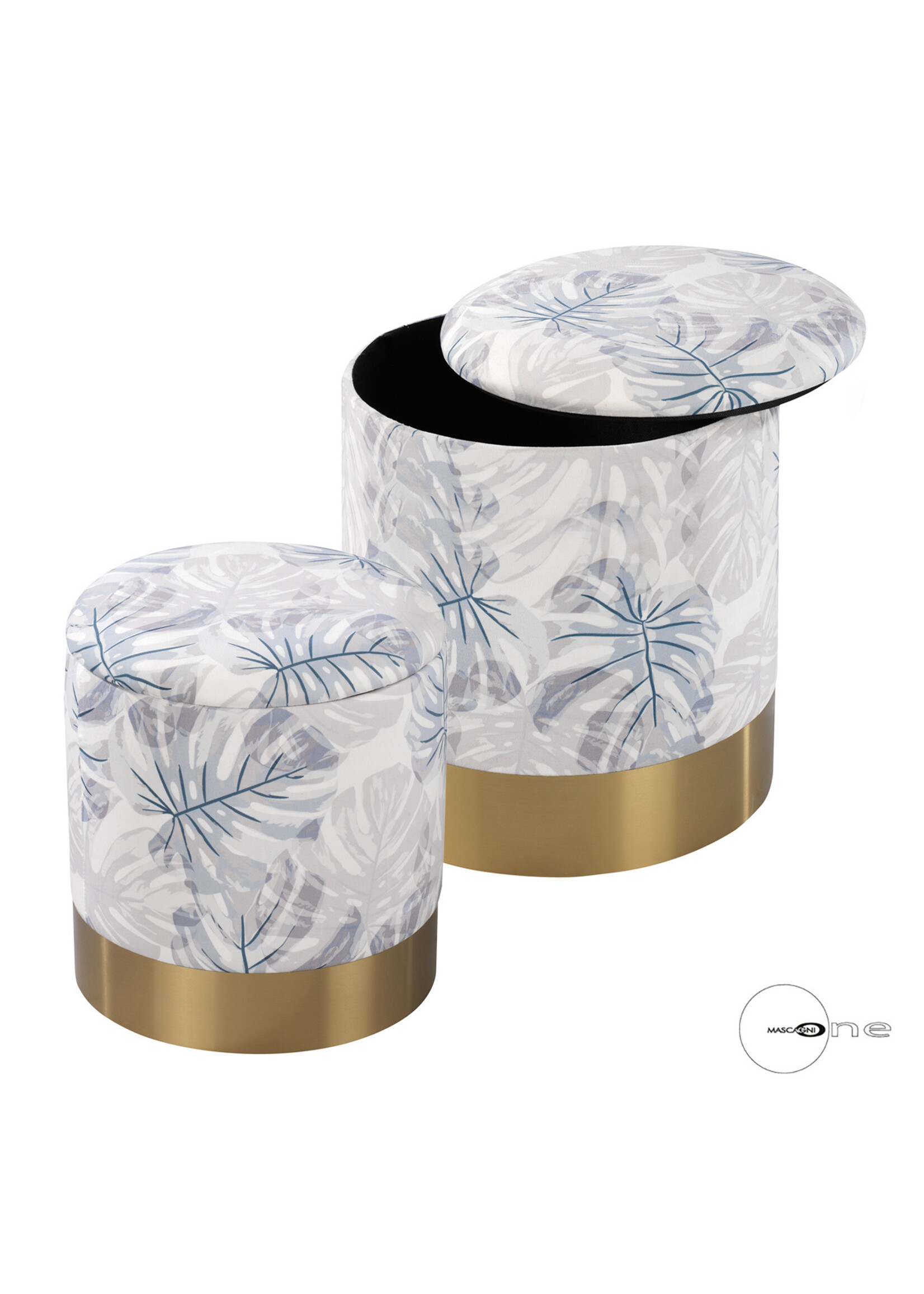 Art Mascagni O1512 SET 2 POUF - COL.GREY