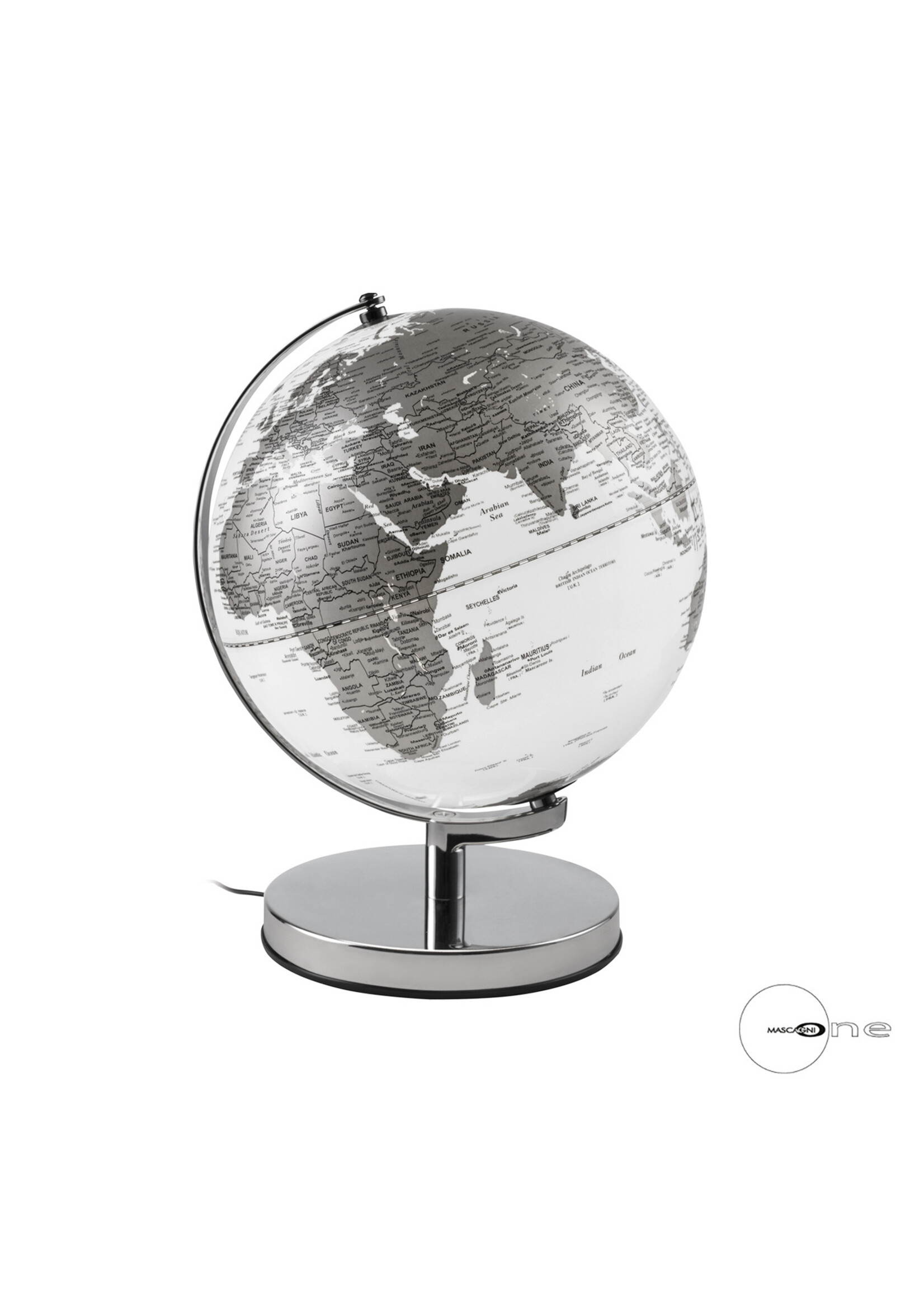 Art Mascagni O1547 GLOBE ILL.DIAM.25 - COL.SILVER