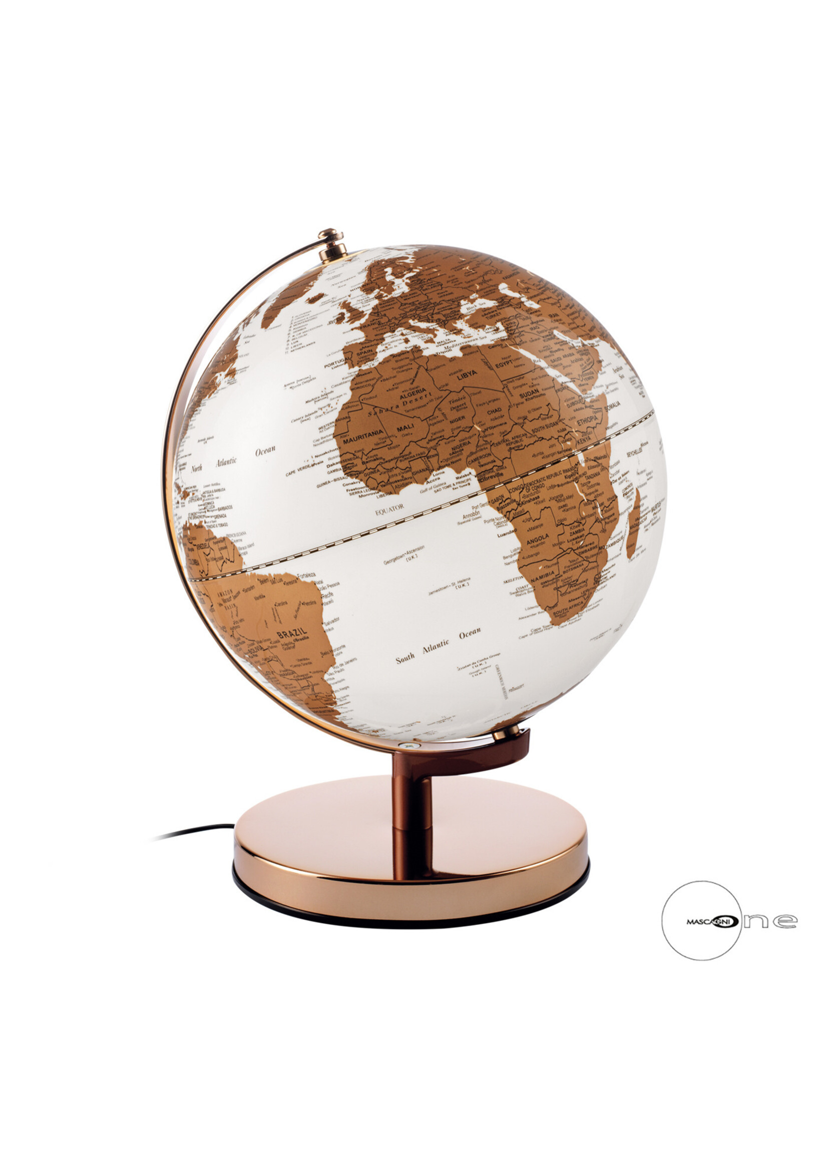 Art Mascagni O1548 GLOBE ILL. DIAM.30 - COL.GOLD