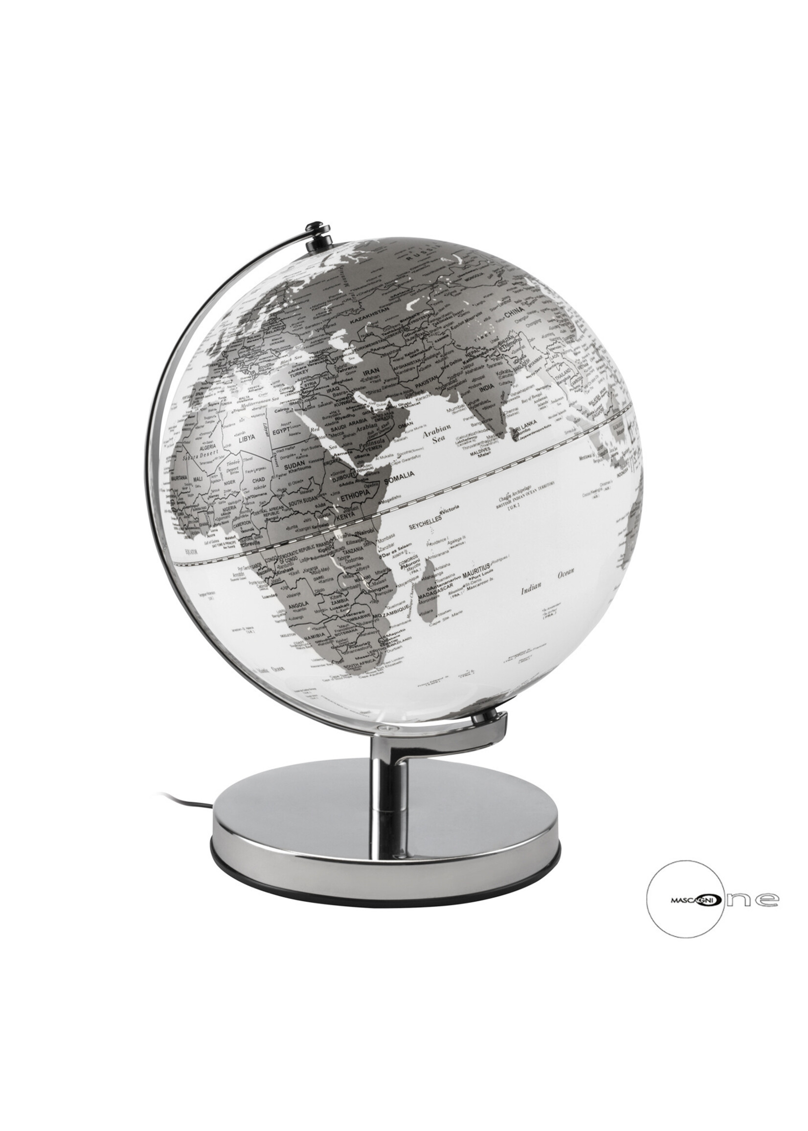 Art Mascagni O1548 GLOBE ILL.DIAM.30 - COL.SILVER