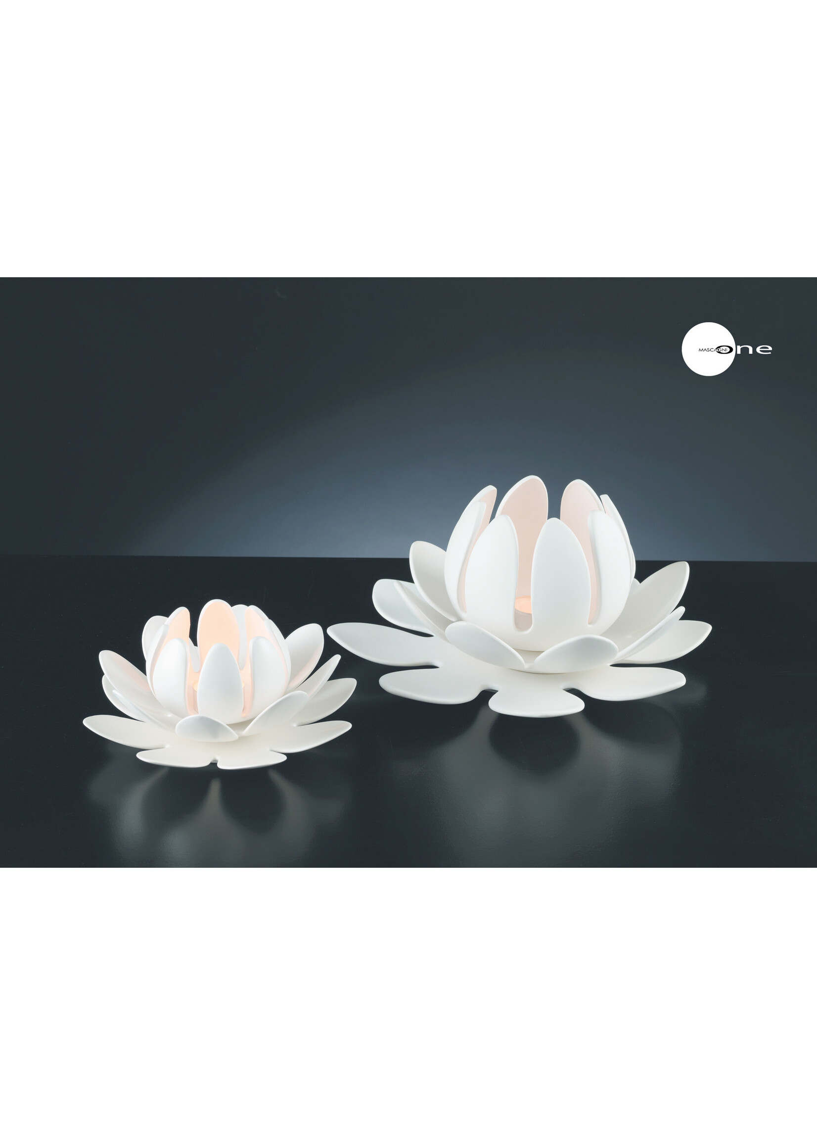 Art Mascagni O385 SET CANDLE HOLDER - COL.WHITE