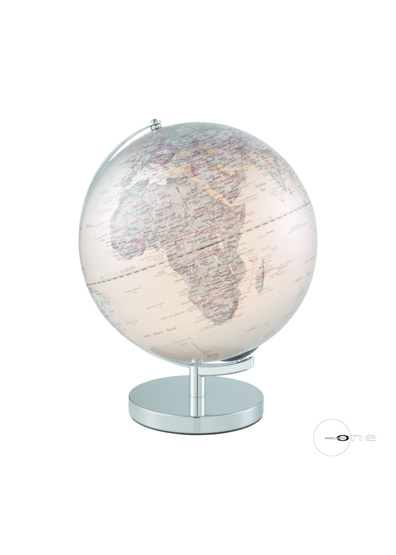 Art Mascagni O709 ILLUMINATED GLOBE - COL.SILVER