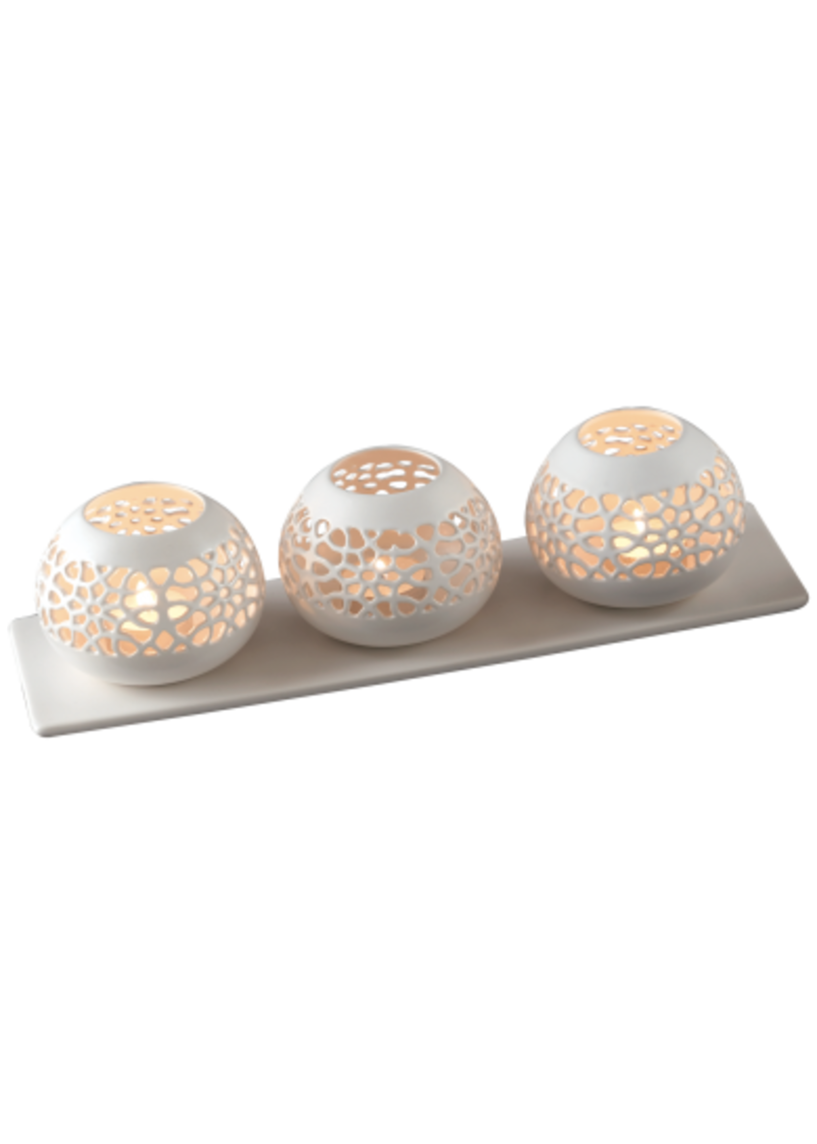 Art Mascagni O377 CANDLE HOLDER - COL.WHITE
