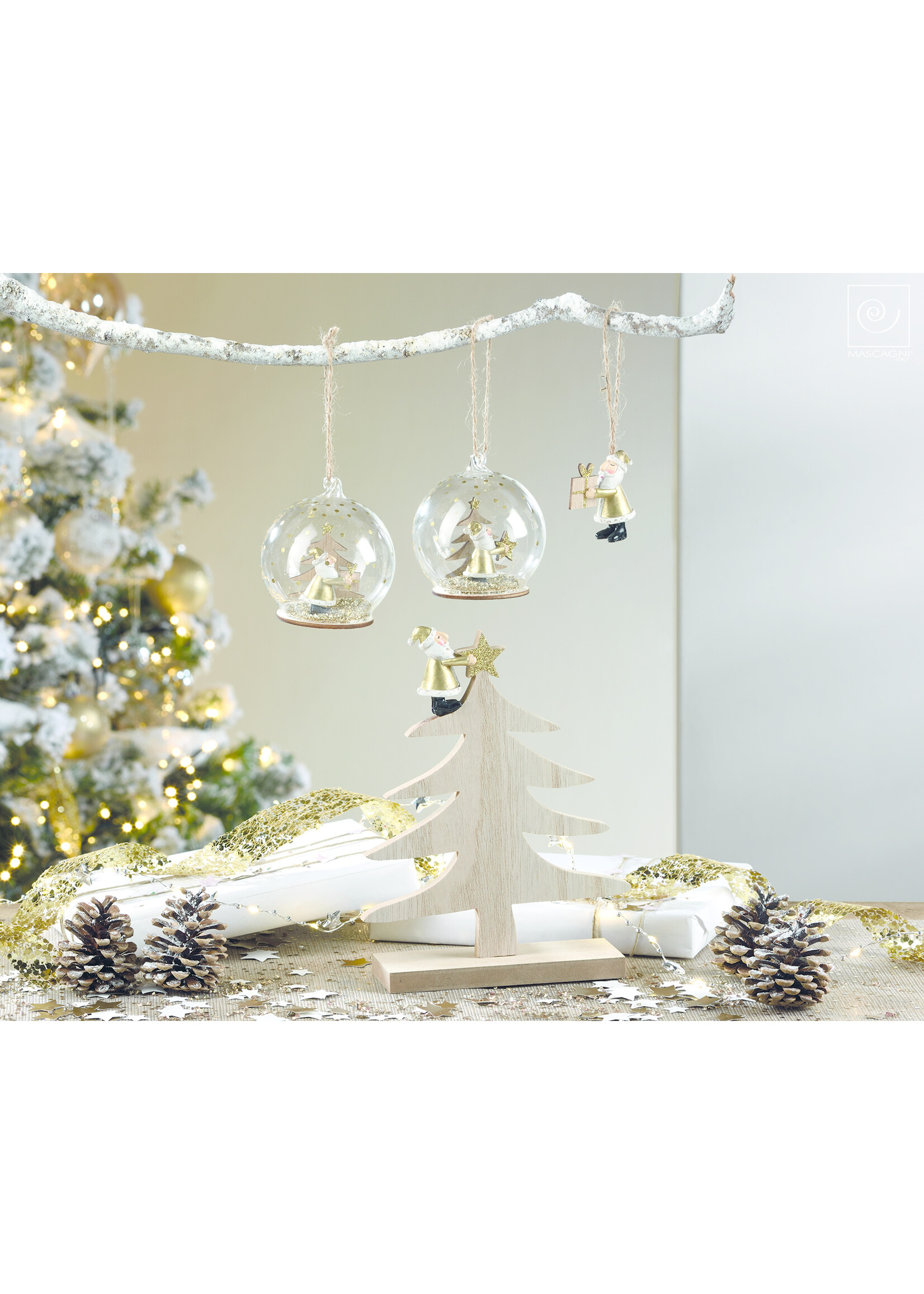 Art Mascagni SET 4 SANTA CLAUS