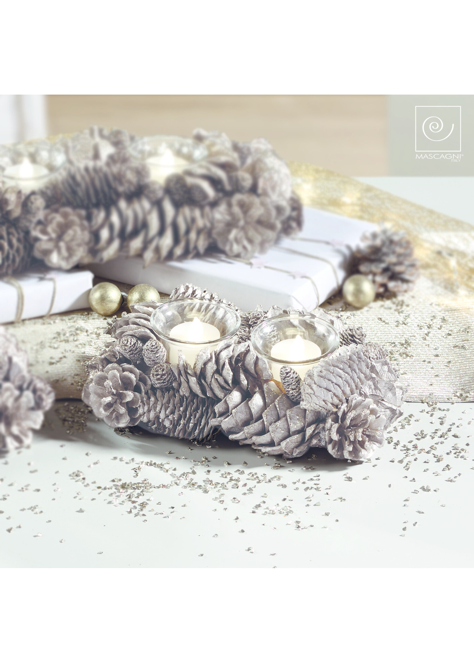 Art Mascagni DOUBLE CANDLE HOLDER