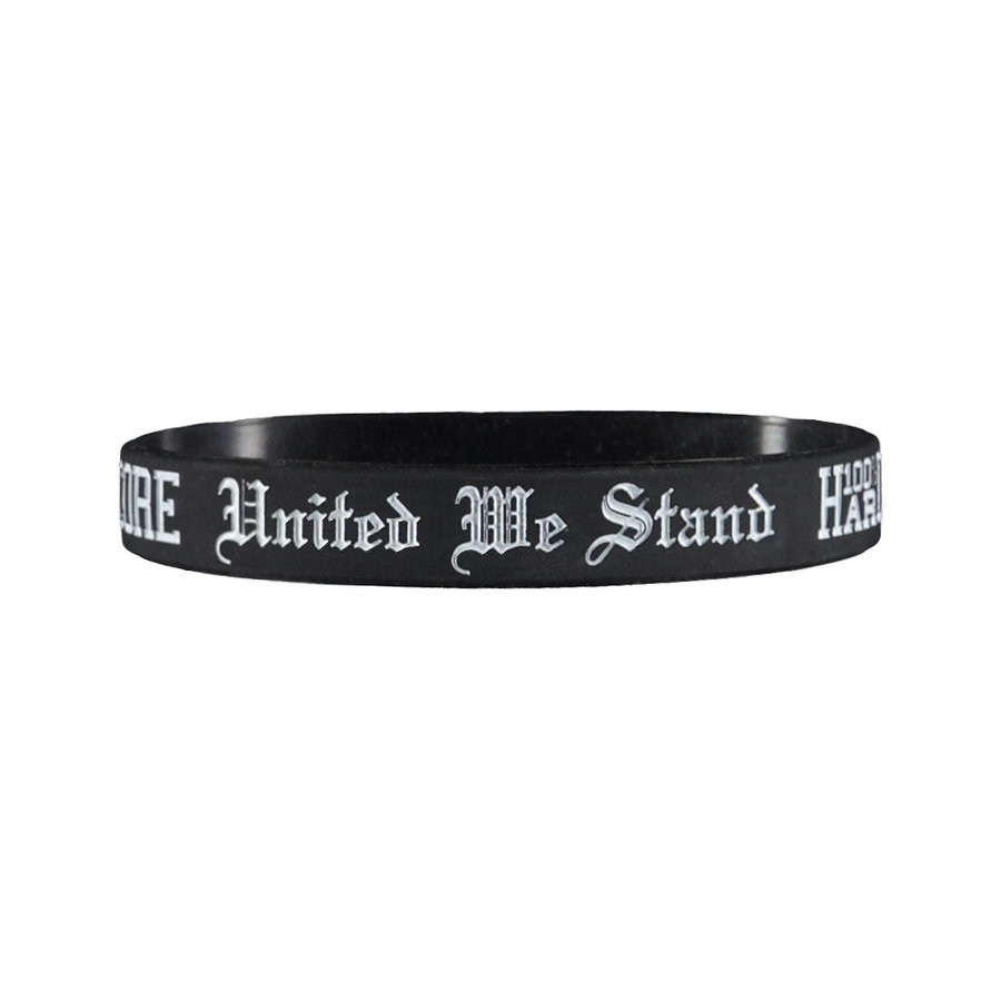 100% HC Wristband United Black 10 PCS