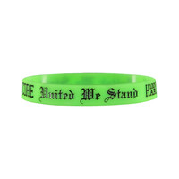 100% HC Wristband United Neon Green 10 PCS