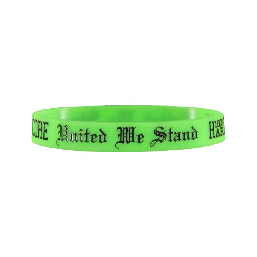 100% HC Wristband United Neon Green 10 PCS