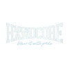 100% Hardcore Carsticker Essential White