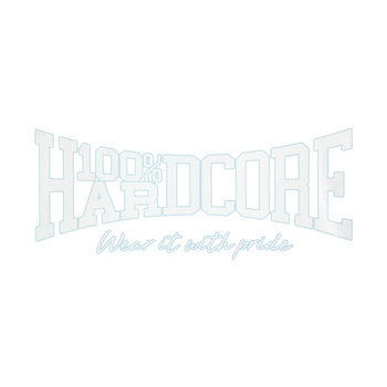  100% Hardcore Carsticker Essential White 