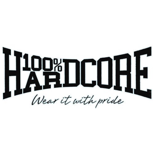  100% Hardcore Carsticker Essential Black 