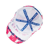 100% HC allover cap Royal White