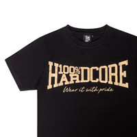 100% HC T-shirt Essential Black - Gold