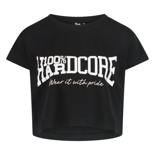  100% HC Cropped Tee Essential Black White 