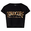 100% HC Cropped Tee Essential Black - Gold