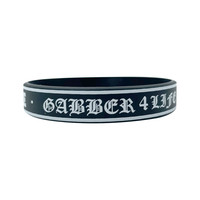 100% HC Silicone Wristband Gabber 4 Life [10 pieces]