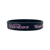 100% HC Silicone Wristband Wear It Pink - [10 pieces]