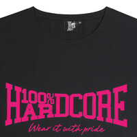 100% HC WMN Cropped T-shirt Essential Black / Pink