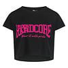 100% HC WMN Cropped T-shirt Essential Black / Pink