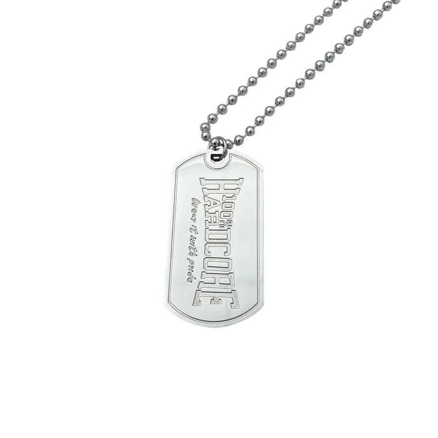 100% HC  Chain Dogtag Silver