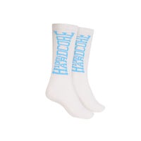 100% HC Sport Socks White/Blue