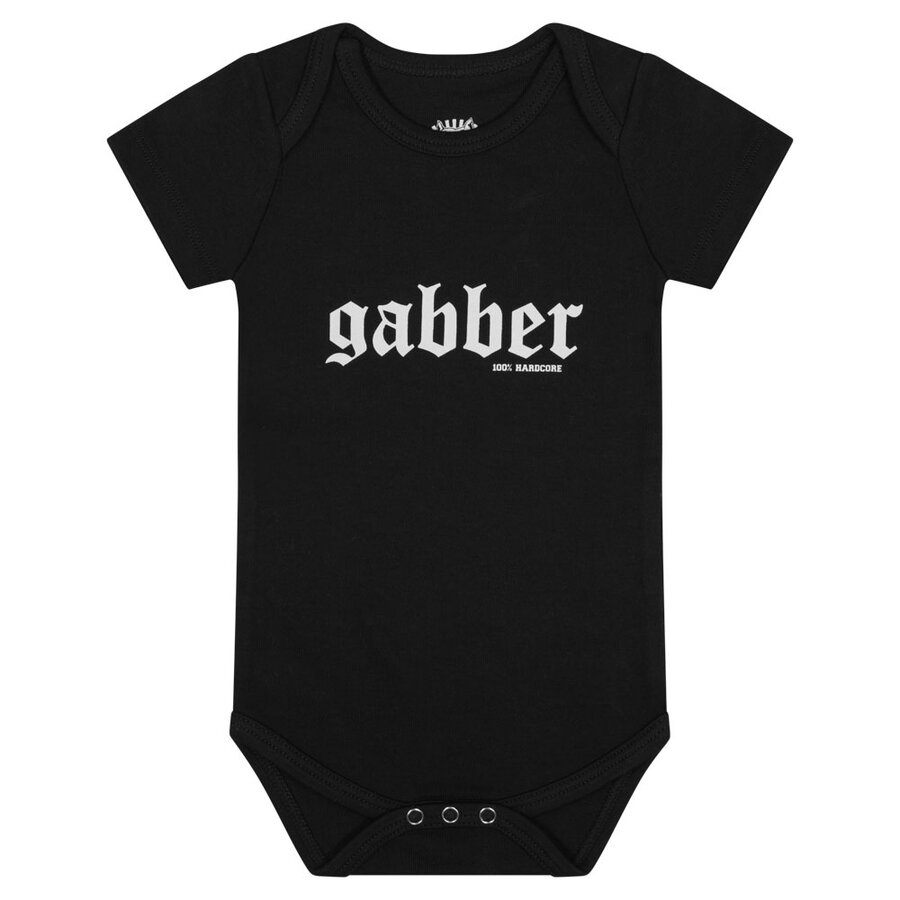 100% Hardcore Baby Romper GABBER Black