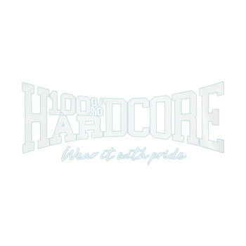  100% Hardcore MINI Carsticker Essential White 