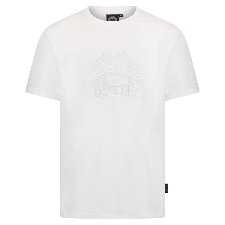 100% HC T-shirt  Dog-1 White on White