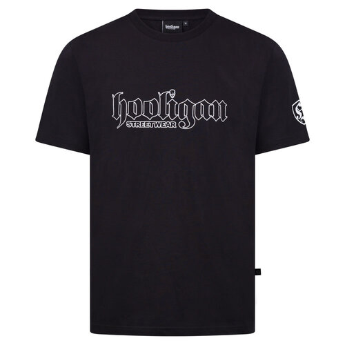  Hooligan T-shirt Essential Outline Black 