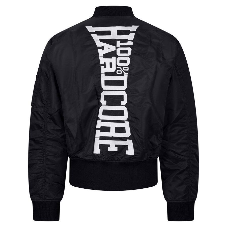 100% Hardcore Bomber jacket Vertical Black